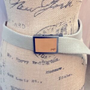 Will Leather Goods Men's Gunner Military Style Belt Adjustable Cotton Web Khaki